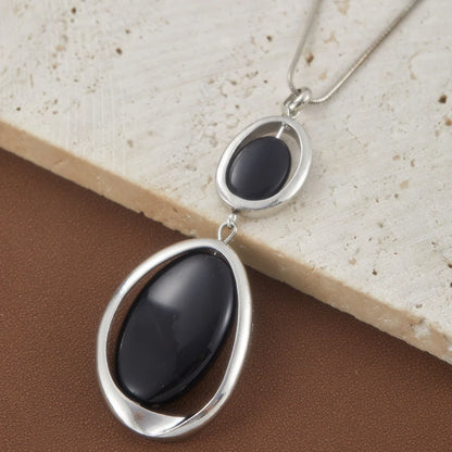 Vintage Punk Stone Pendant Necklace | Wovetsa