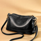 Genuine Cowhide Leather Shoulder Bag | Wovetsa