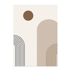 Scandinavian Abstract Geometric Lines Canvas Wall Art | Wovetsa