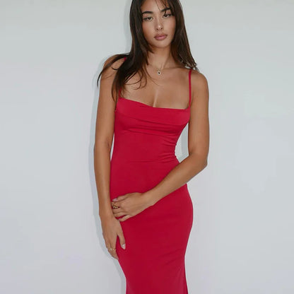 Y2K Strapless Bodycon Midi Dress | Wovetsa