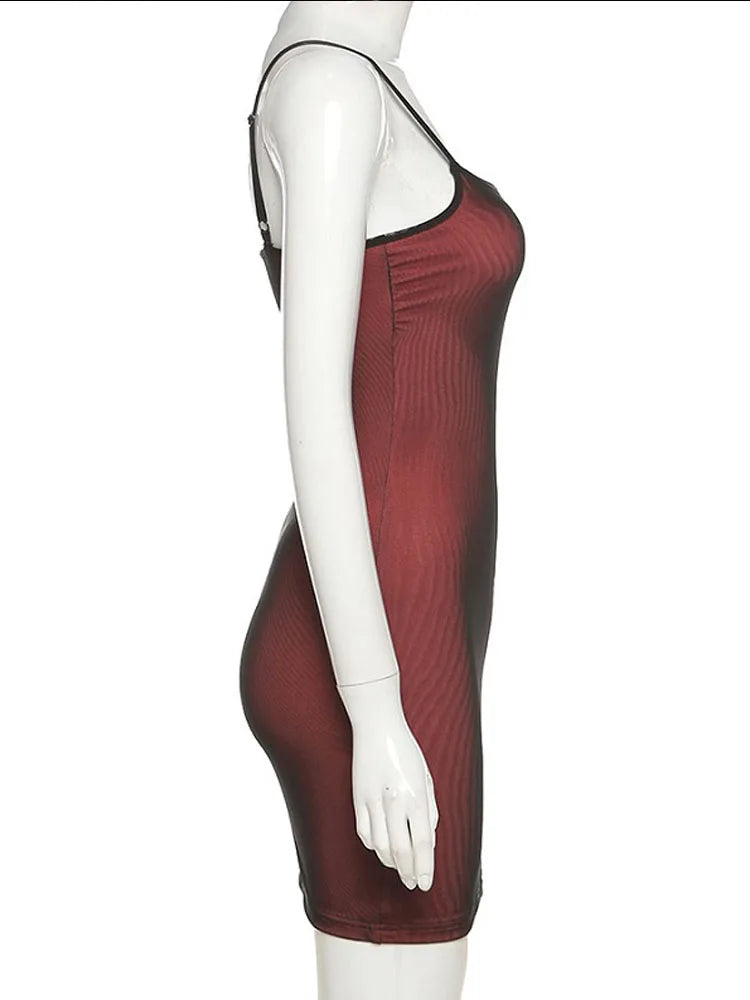 Women's Mesh Sleeveless Bodycon Mini Dress | Wovetsa