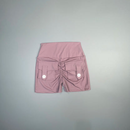 Peach Lift High-Waist Fitness Shorts | Wovetsa