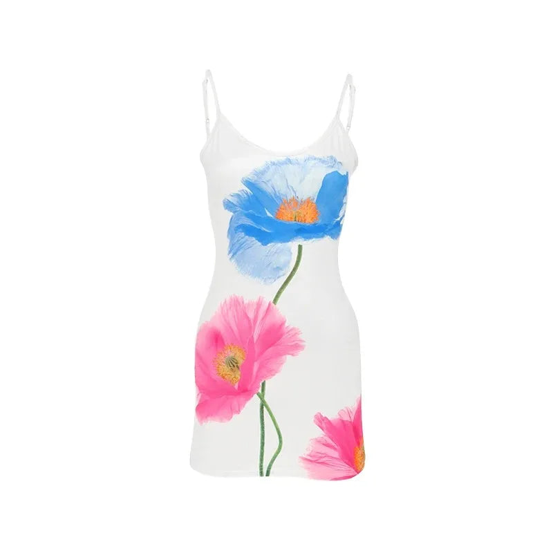 Backless Spaghetti Strap Mini Dress | Wovetsa