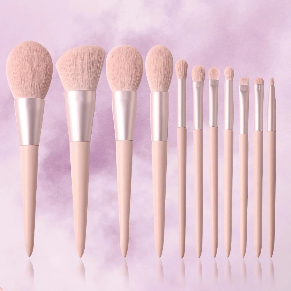 11-Piece Vegan Makeup Brush Set | Wovetsa