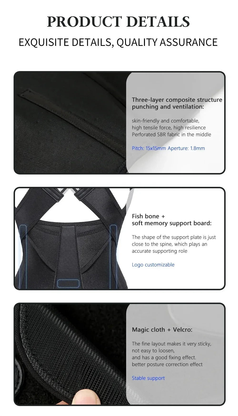 Adjustable Shoulder Posture Corrector Brace for Women & Men | Wovetsa