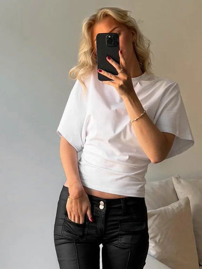 Cropped Corset T-Shirt | Wovetsa