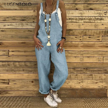 Suspender Loose Overall Jumpsuit | Wovetsa