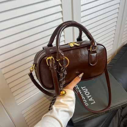 Vintage Mini PU Leather Shoulder Bag | Wovetsa