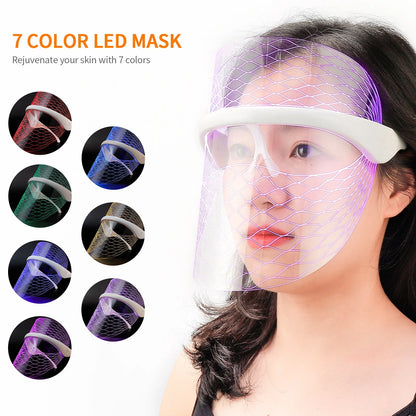 7-Color LED Light Therapy Face Mask | Wovetsa