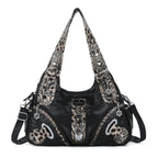 Leopard Print Hobo Shoulder Bag | Wovetsa