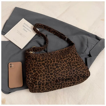 Leopard Print Retro Hobo Shoulder & Crossbody Bag | Wovetsa