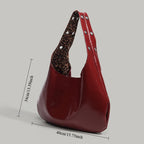 Leopard Print Double-Sided Shoulder Tote | Wovetsa