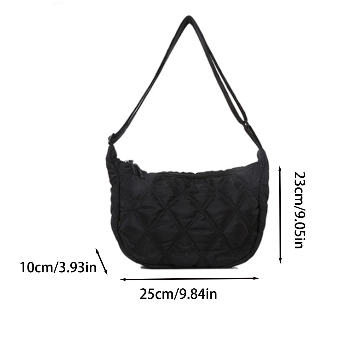 Diamond Check Cloud Shoulder Bag | Wovetsa