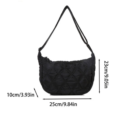 Diamond Check Cloud Shoulder Bag | Wovetsa