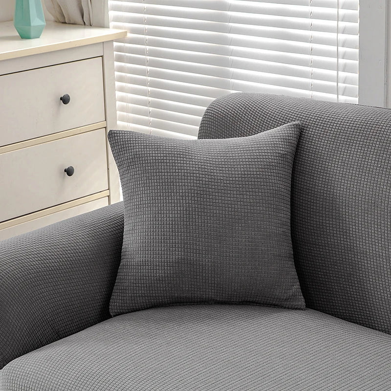 Waterproof Corn Velvet Cushion Cover 45X45cm For Sofa Living Room Decoration Nordic Solid Throw Pillow Covers