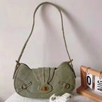 Y2K Rivet Canvas Saddle Bag | Wovetsa