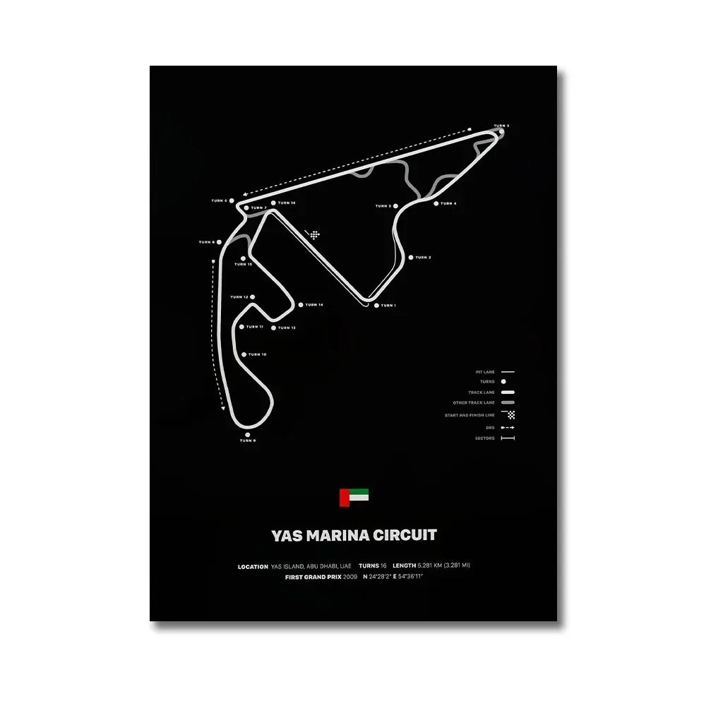 Formula 1 Racing Canvas Wall Art Print | Wovetsa