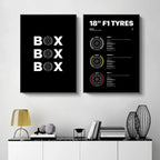 Formula 1 Racing Canvas Wall Art Print | Wovetsa