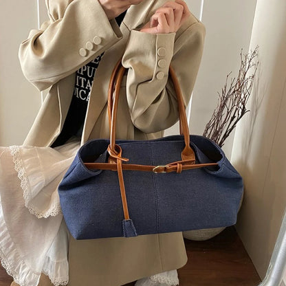 Denim Shoulder Bag | Wovetsa