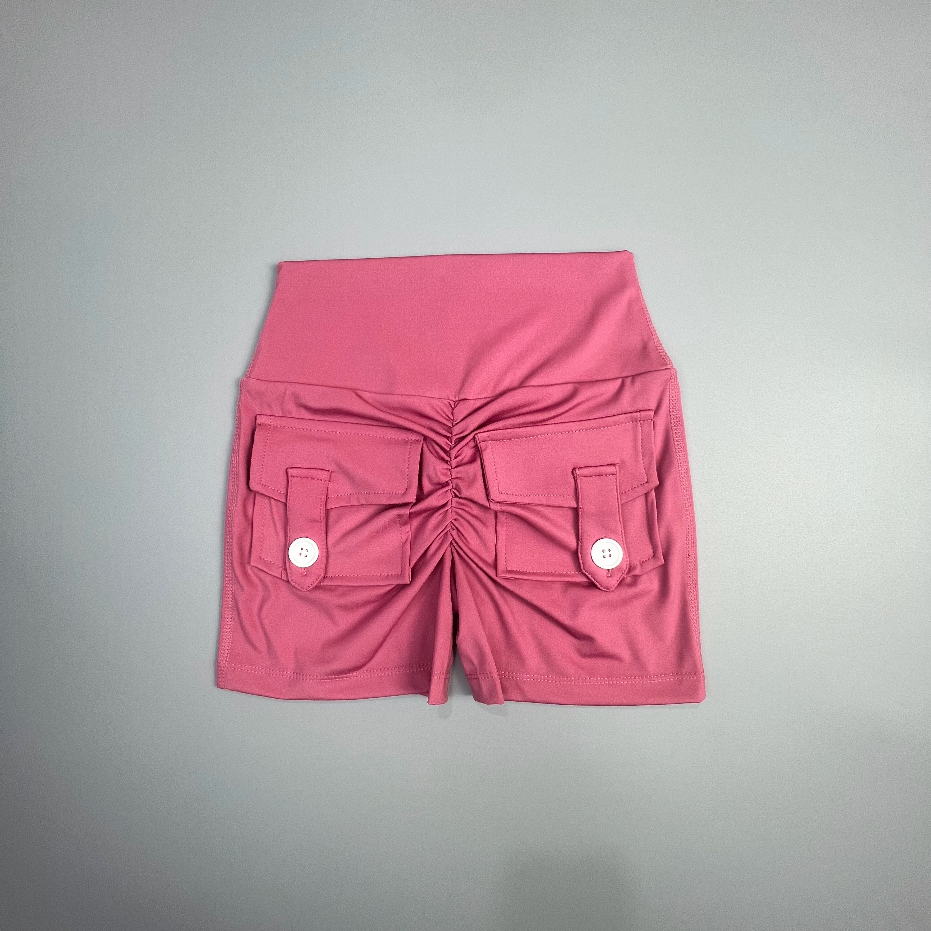 Peach Lift High-Waist Fitness Shorts | Wovetsa
