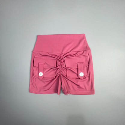 Peach Lift High-Waist Fitness Shorts | Wovetsa