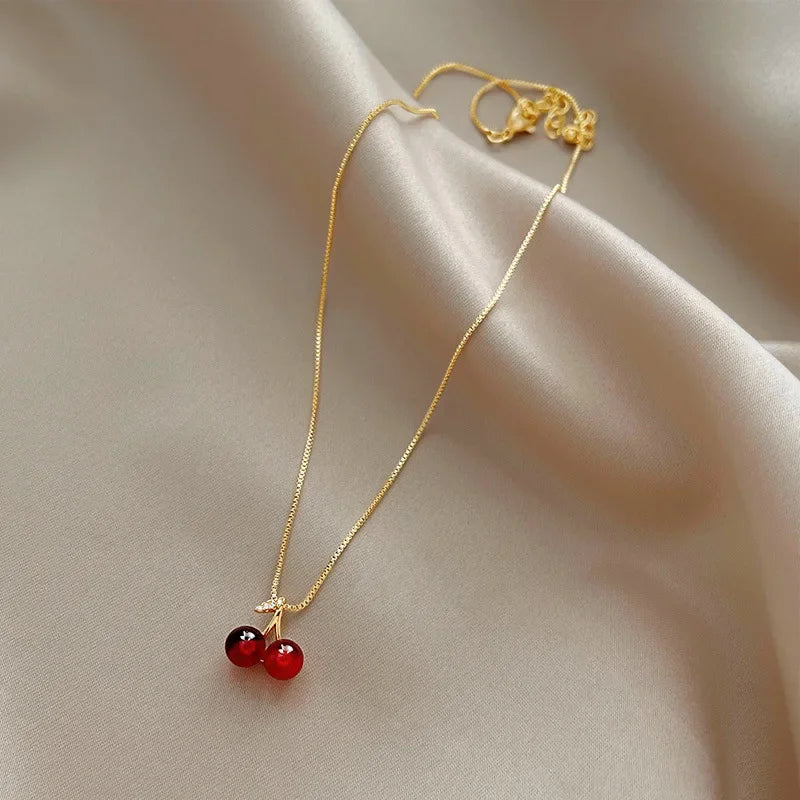 Cherry Pendant Necklace | Wovetsa