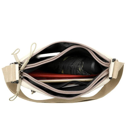 3-Pocket Canvas Shoulder Bag | Wovetsa