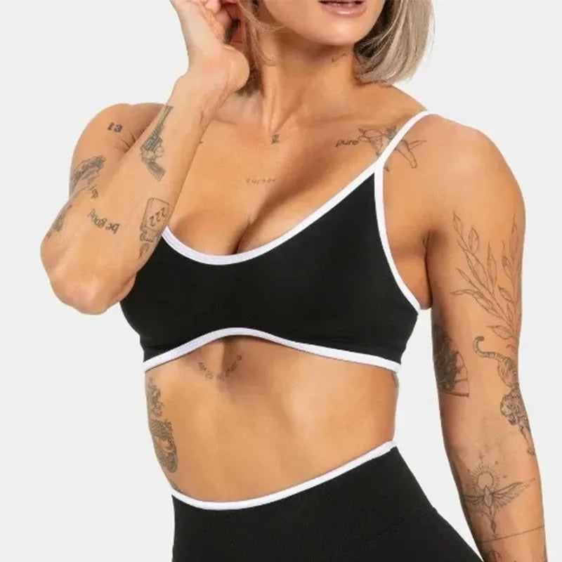 Backless Knit Sports Bra & Yoga Top | Wovetsa