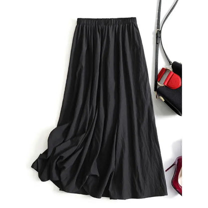 Solid Pleated Swing Midi Dress | Wovetsa