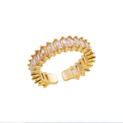 Gold-Tone Stainless Steel Cocktail Ring | Wovetsa