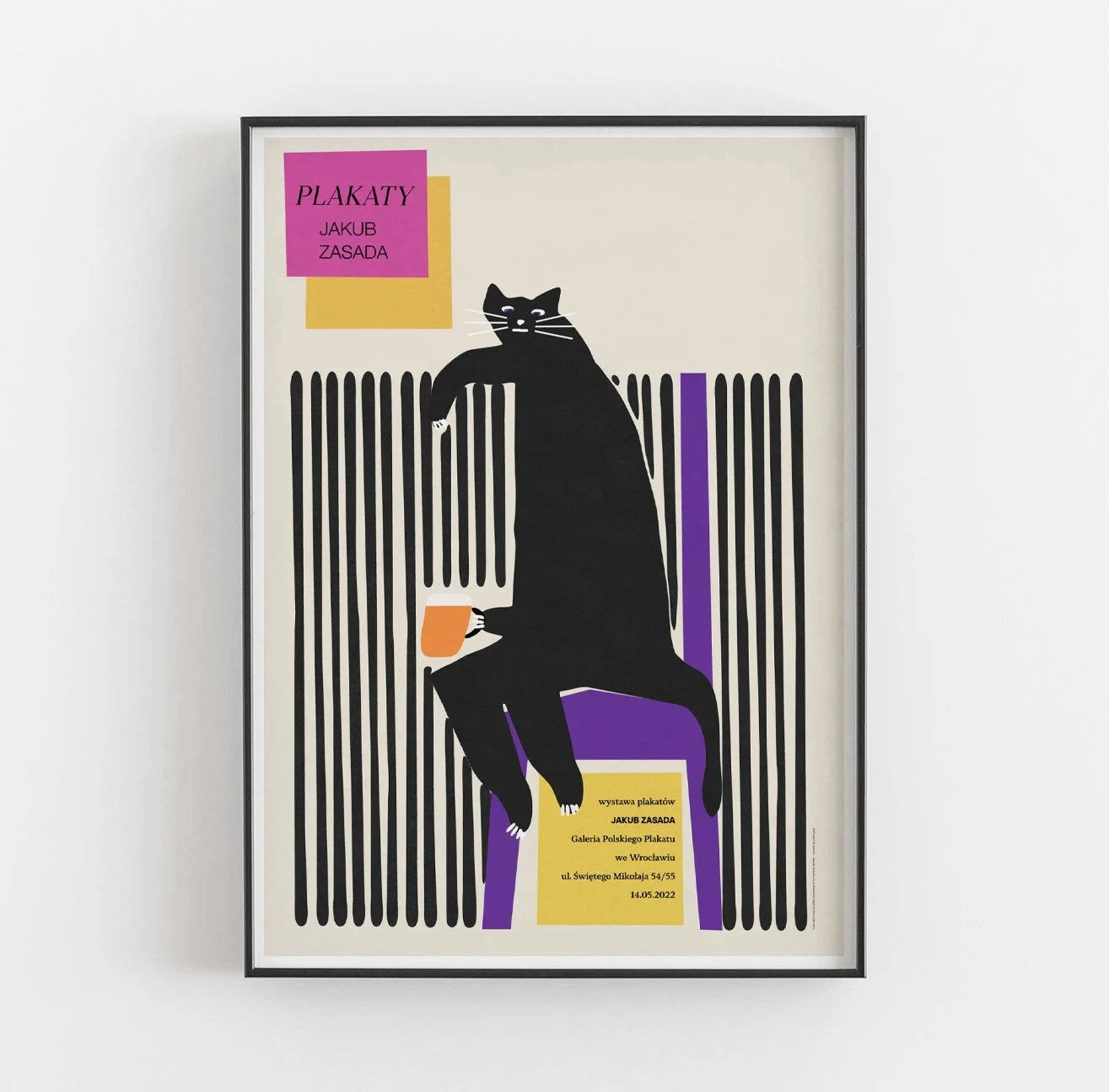 Modern Abstract & Funny Animal Canvas Wall Art Poster | Wovetsa