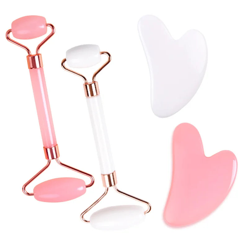 Gua Sha Board & Face Roller Set | Wovetsa