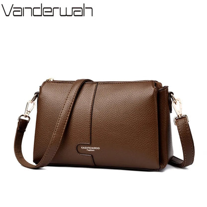Soft PU Leather Flap Shoulder Bag | Wovetsa