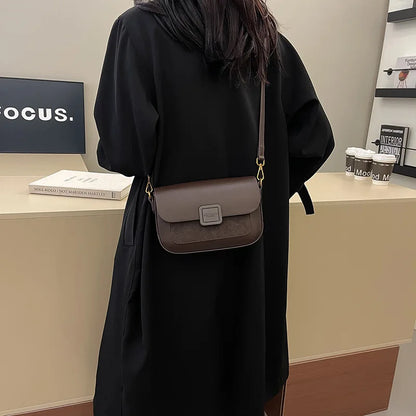 Embroidered PU Crossbody Shoulder Bag | Wovetsa