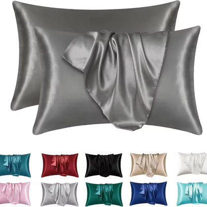 Cooling Satin Pillowcase for Beauty Sleep | Wovetsa