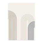Scandinavian Abstract Geometric Lines Canvas Wall Art | Wovetsa