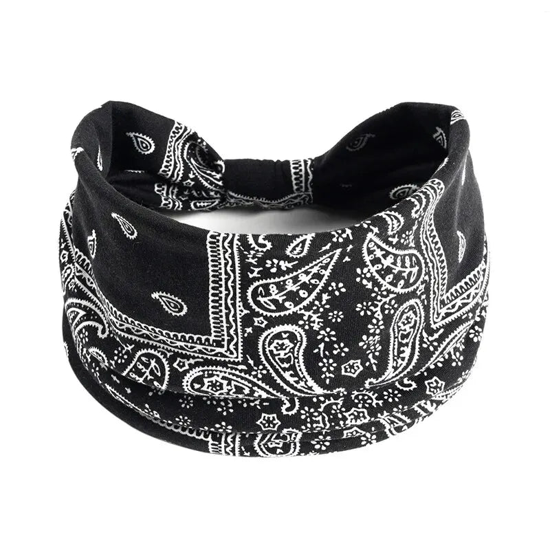 Bohemian Yoga Headband for Women — Sweat-Absorbing Hair Accessory | Wovetsa