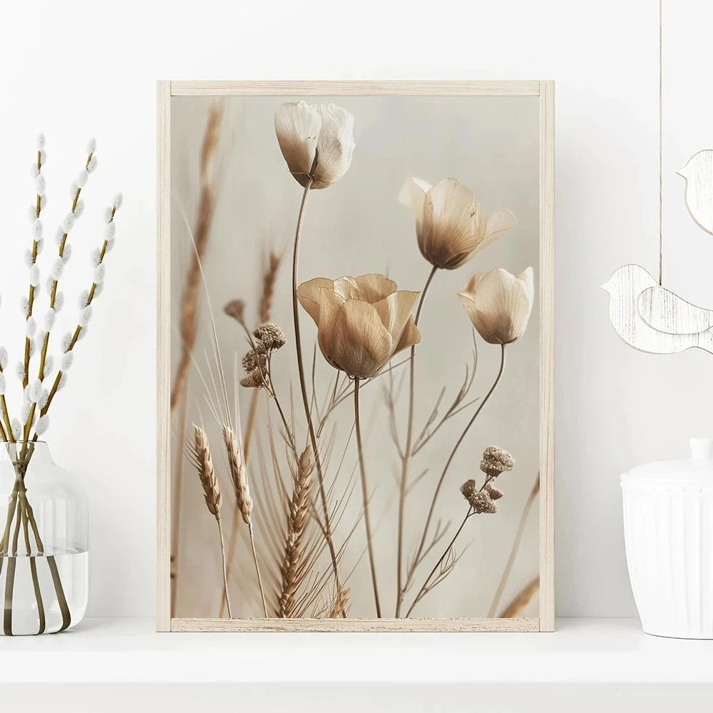 Botanical Canvas Wall Art Print | Wovetsa