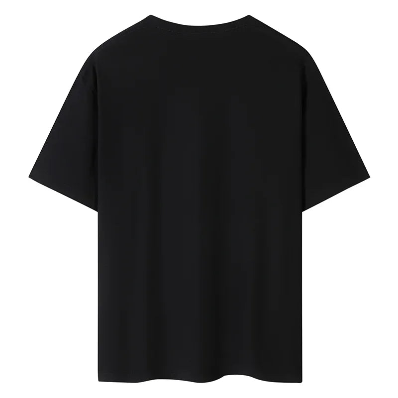 100% Cotton Drop-Shoulder Basic Tee | Wovetsa