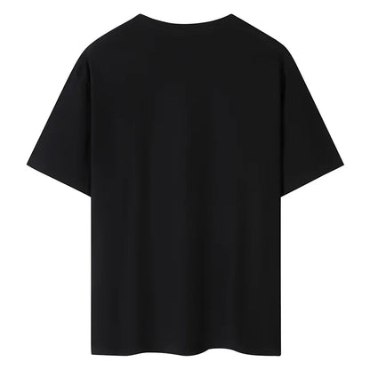 100% Cotton Drop-Shoulder Basic Tee | Wovetsa