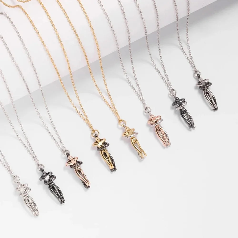 Hug Pendant Necklace for Couples | Wovetsa