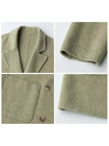 Wool Blend Oversized Coat | Wovetsa