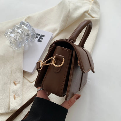 Vintage Square Satchel Shoulder Bag | Wovetsa