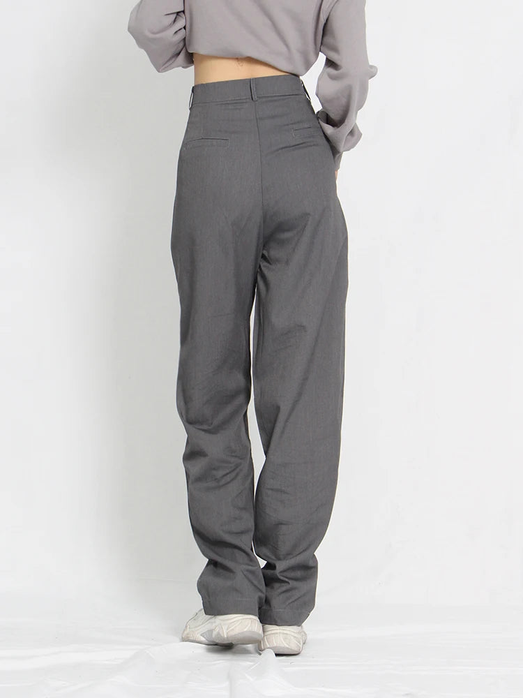 High-Waist Loose Wide Leg Trousers | Wovetsa