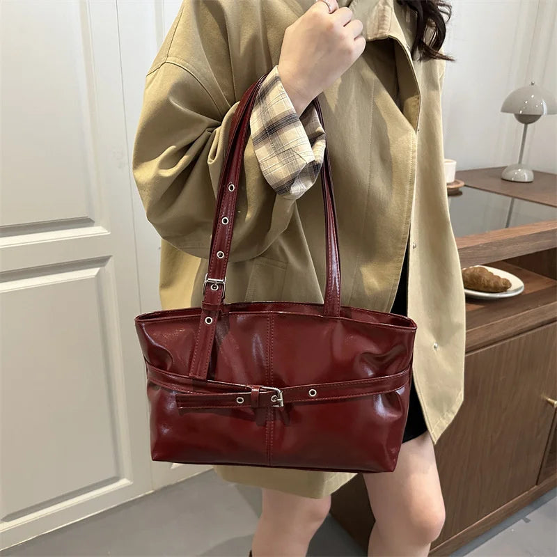 PU Baguette Shoulder Bag | Wovetsa
