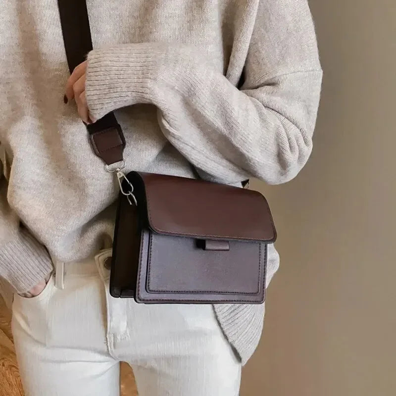 Small Flap Crossbody Messenger Bag | Wovetsa
