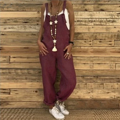 Suspender Loose Overall Jumpsuit | Wovetsa