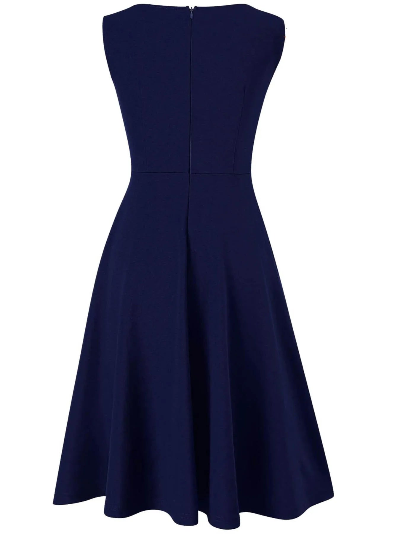 Women's Sleeveless Elegant A-Line Dress | Wovetsa