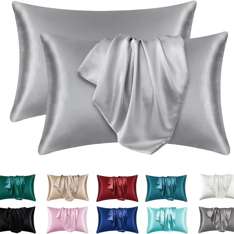 Cooling Satin Pillowcase for Beauty Sleep | Wovetsa