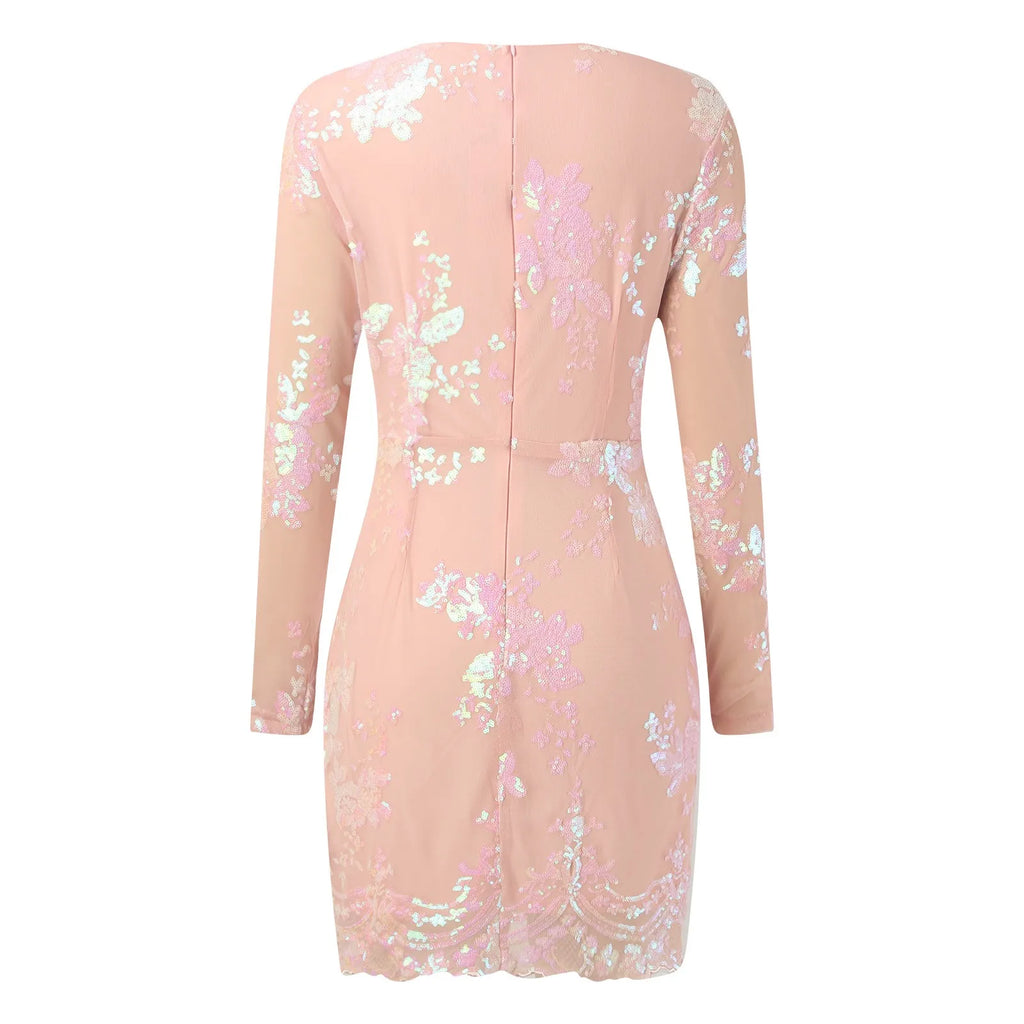 A-line Plus Size Prom Dress Women Clothes Women's Sequin Glitter Party Club Dress One Shoulder Pleated Cocktail платье женское